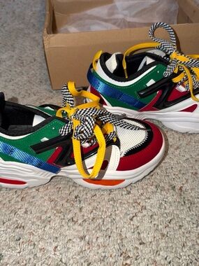 Kids Multi-Color Fashion Sneakers - Breathable Sport Style